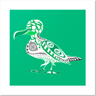 ecopop seagull bird in mexican pattern totonac art Posters and Art